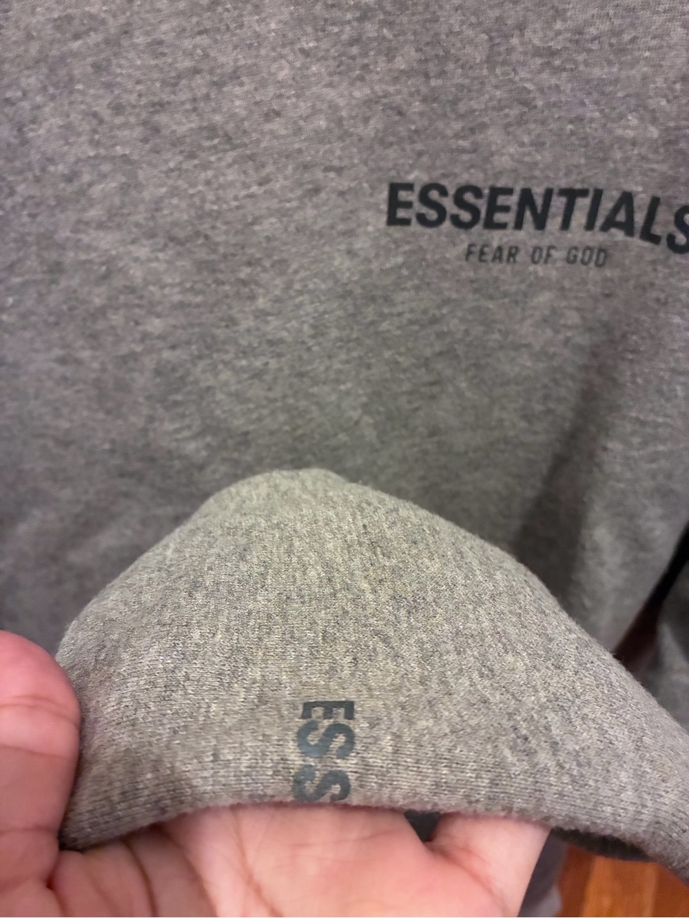 Fear of God Essentials Gray Crewneck Sweater